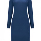 Tricot jurk blauw
