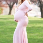 Roze zwangerschapsjurken