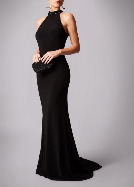 Gala jurk lang zwart
