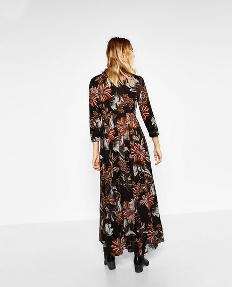 Lange jurk met bloemenprint