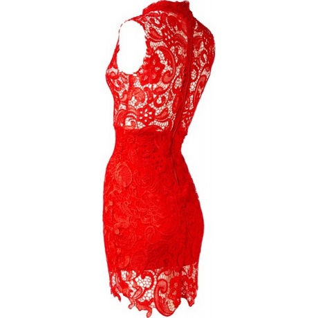Donker rode jurk