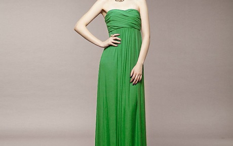Groene jurk lang