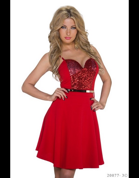 Midi jurk rood