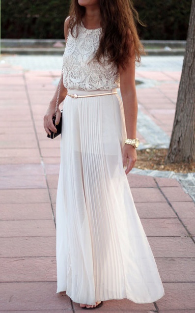 ﻿Mooie lange witte jurken