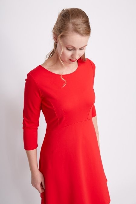 Rode jurk xs