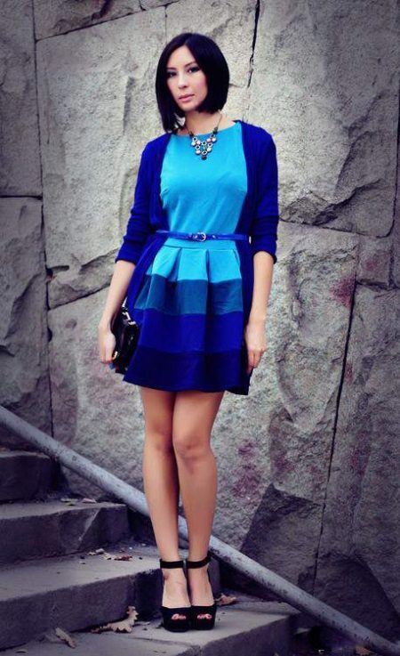 Korenblauwe jurk