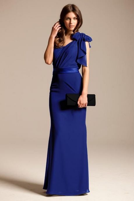 Royal blauwe jurk