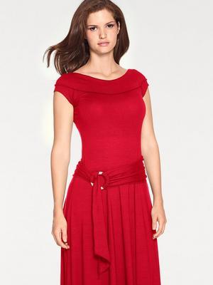 Velvet jurk rood