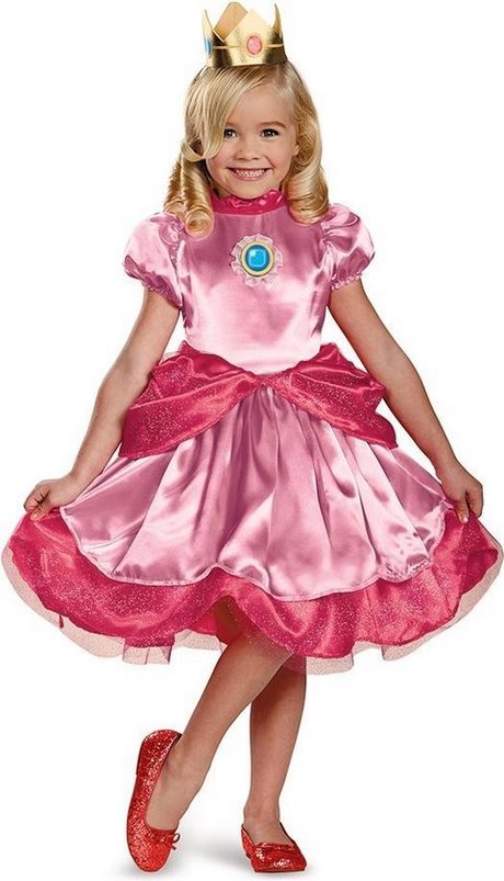 Prinses peach jurk