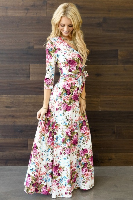 Flower maxi dress