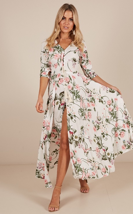 Flower maxi dress