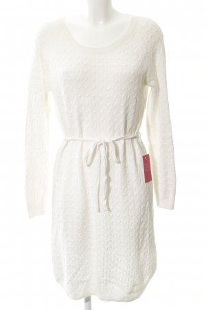 Gebreide jurk wit