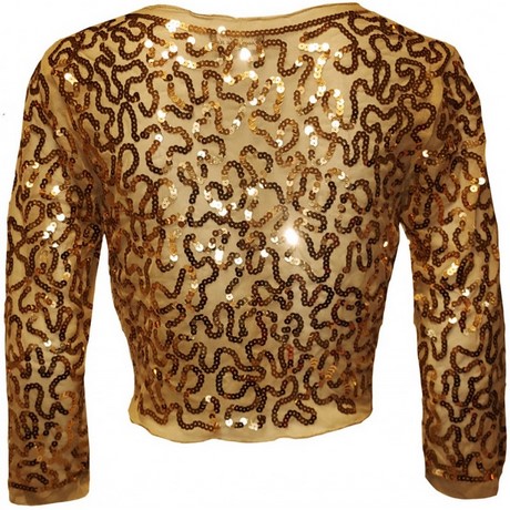 Gouden glitter bolero