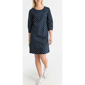 Polka dot jurk zwart wit