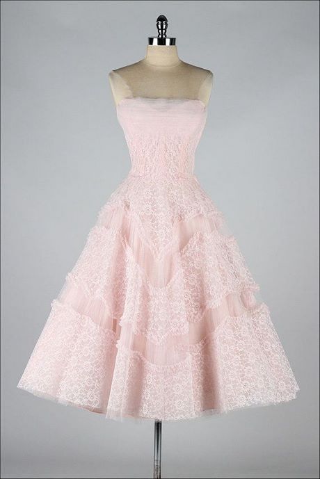 Roze vintage jurk