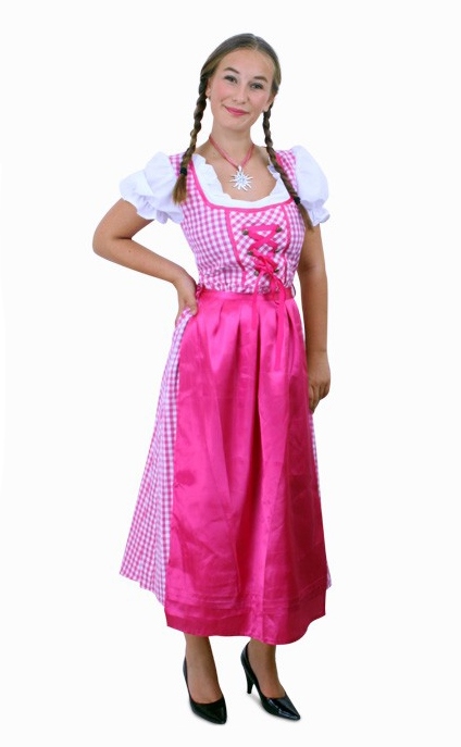 Tiroler jurk roze