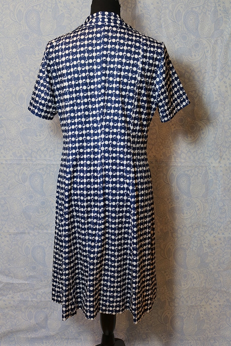 Vintage jurk blauw
