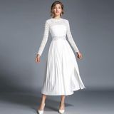 Vintage jurk wit kant