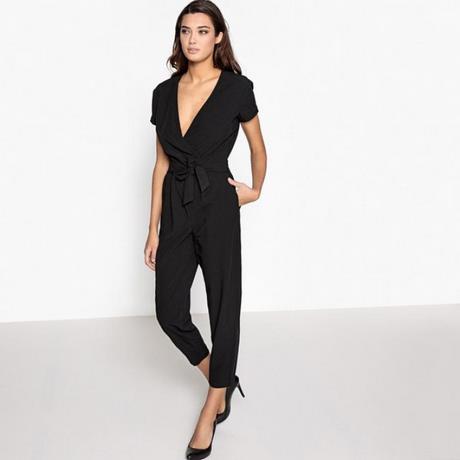 Zwarte jumpsuit bruiloft