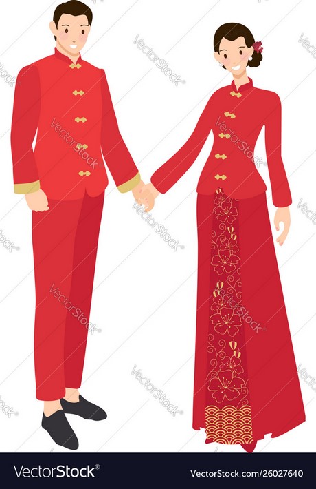 Chinese rode jurk