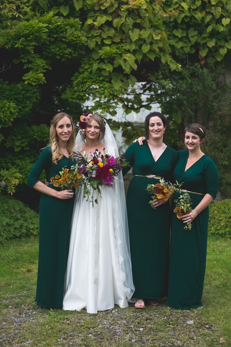 Groene bruidsmeisjes jurken