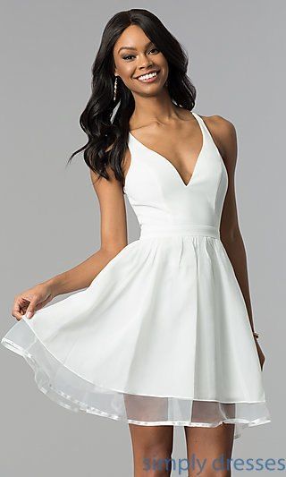Leuke korte witte jurken