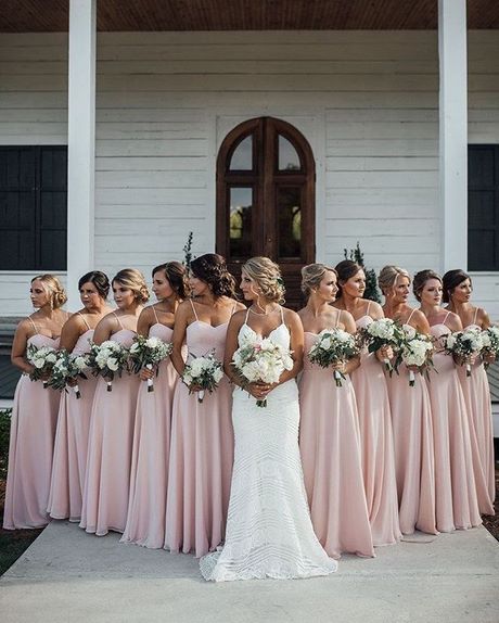 Roze bruidsmeisjes jurken
