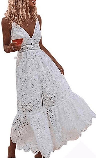 Strand witte jurk