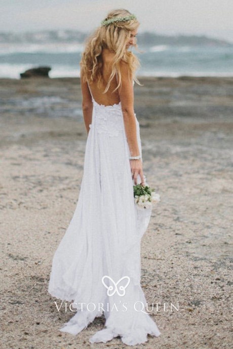 Strand witte jurk