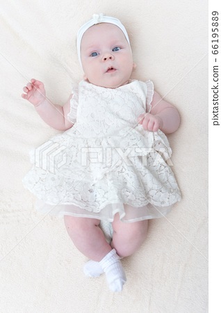 Witte baby jurk