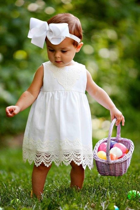 Witte baby jurk