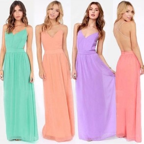 Chiffon maxi jurk