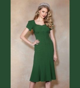 Donker groene jurk