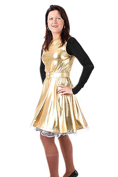 Gouden feestkleding