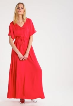 Lange jurk rood