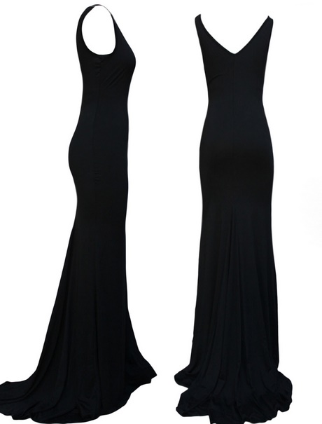 Lange zwarte jurken