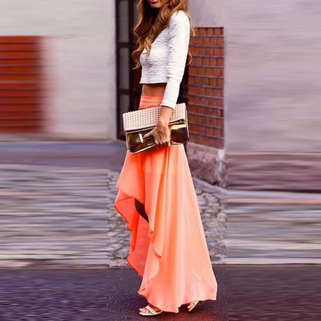 Oranje maxi rok