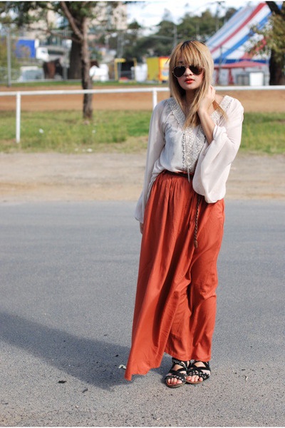 Oranje maxi rok