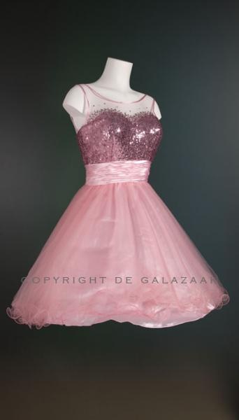 Roze glitter jurk
