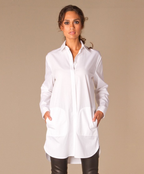 Witte blouse jurk