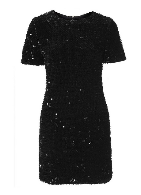 Zwart pailletten jurkje