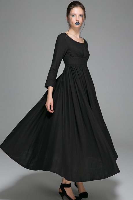 Zwarte maxi dress