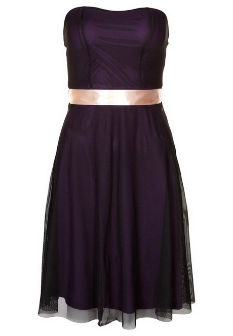 Donker paarse jurk