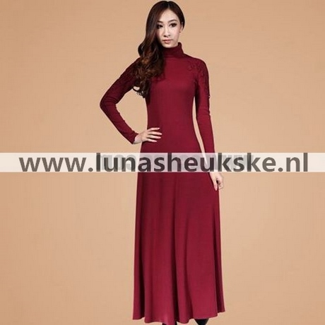 Gebreide maxi jurk