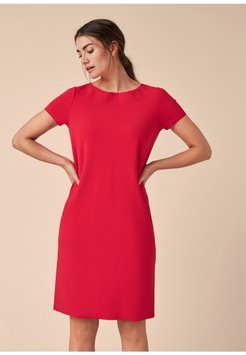 Koraal rode jurk