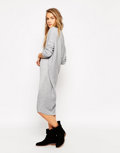 Oversized gebreide jurk