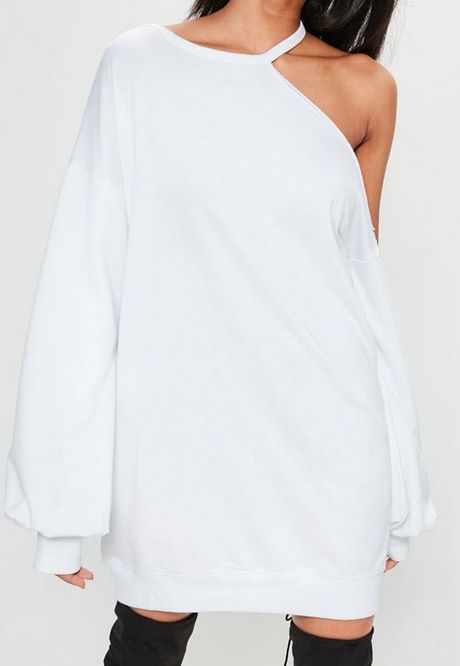 Witte trui jurk