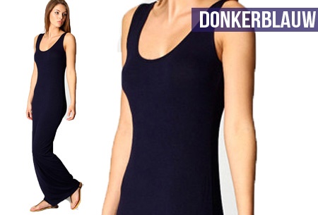 Lange jurk donkerblauw