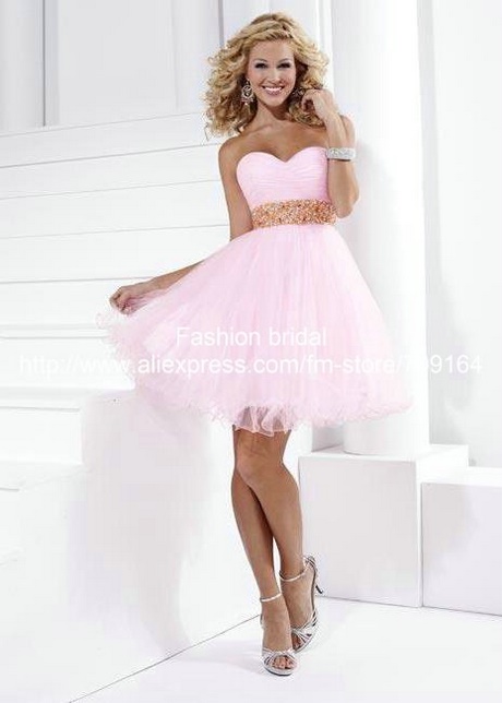 Roze korte jurk