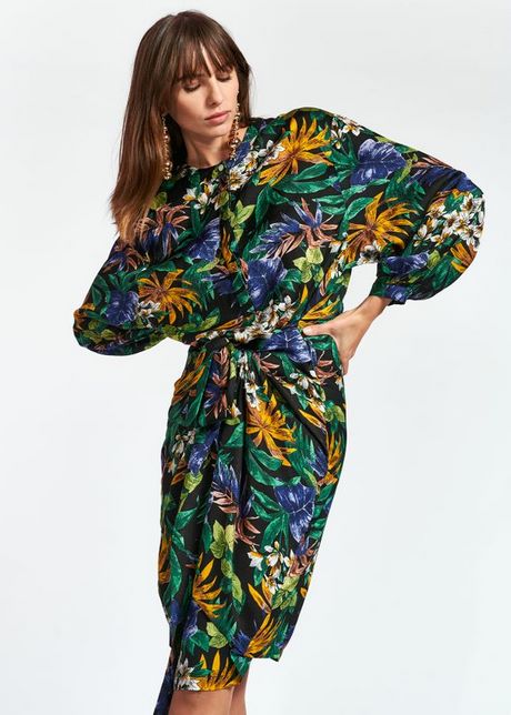 Bloemen jurk midi